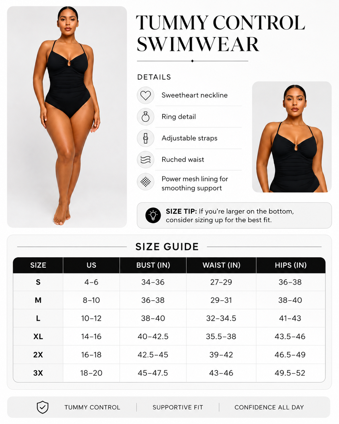 The CurveLock Sculpting One-Piece Bathing Suit